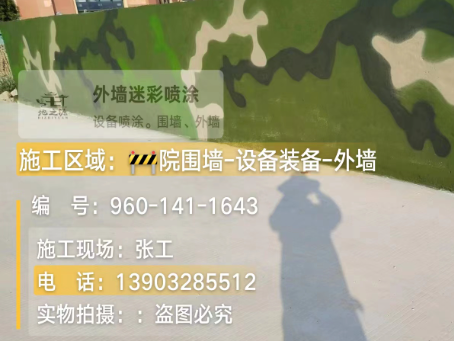 塔城 迷彩漆喷涂价格（按平方米计费）